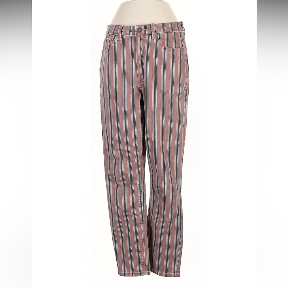 American Eagle striped mom jeans